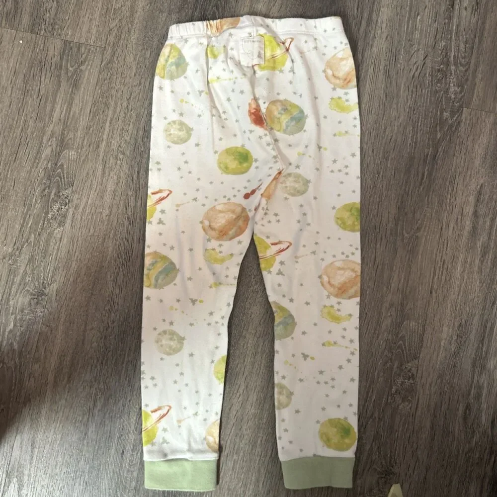 Burt's Bees 100% Organic Cotton Gender Neural Galaxy Pajama Set 5T Crunchy Mom